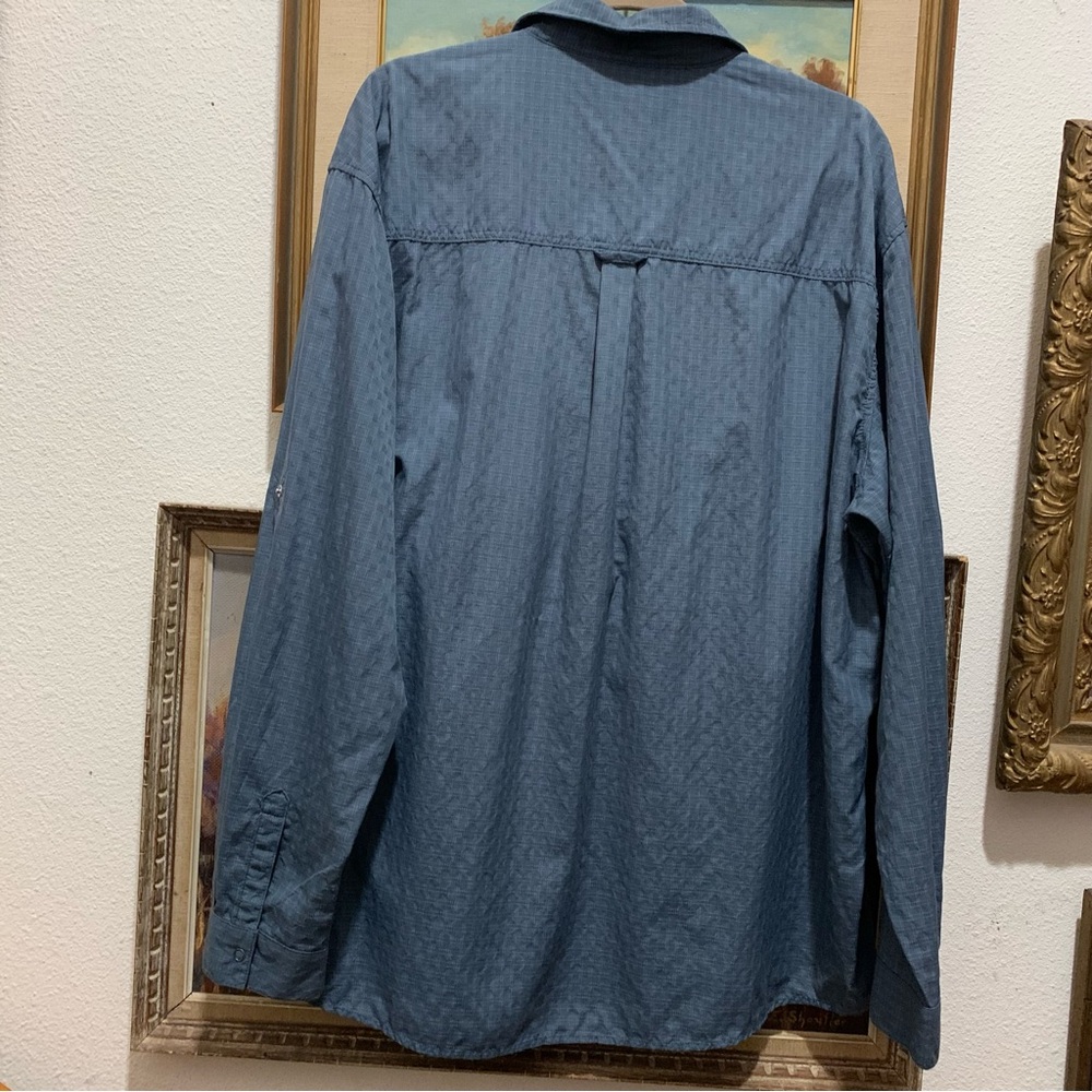 REI Blue-gray Button-Up Shirt Men’s XL - Picture 2 of 4